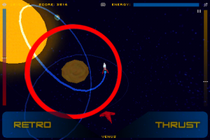 GraviTicks screen