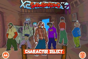 x2 snowboarding racers