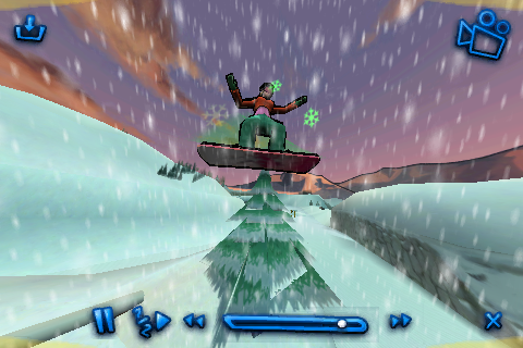 x2 snowboarding screen