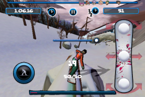x2 snowboarding rail