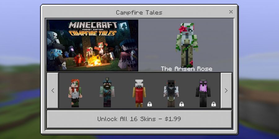 'Minecraft Pocket Edition' Got 'Campfire Tales' Skins for Halloween