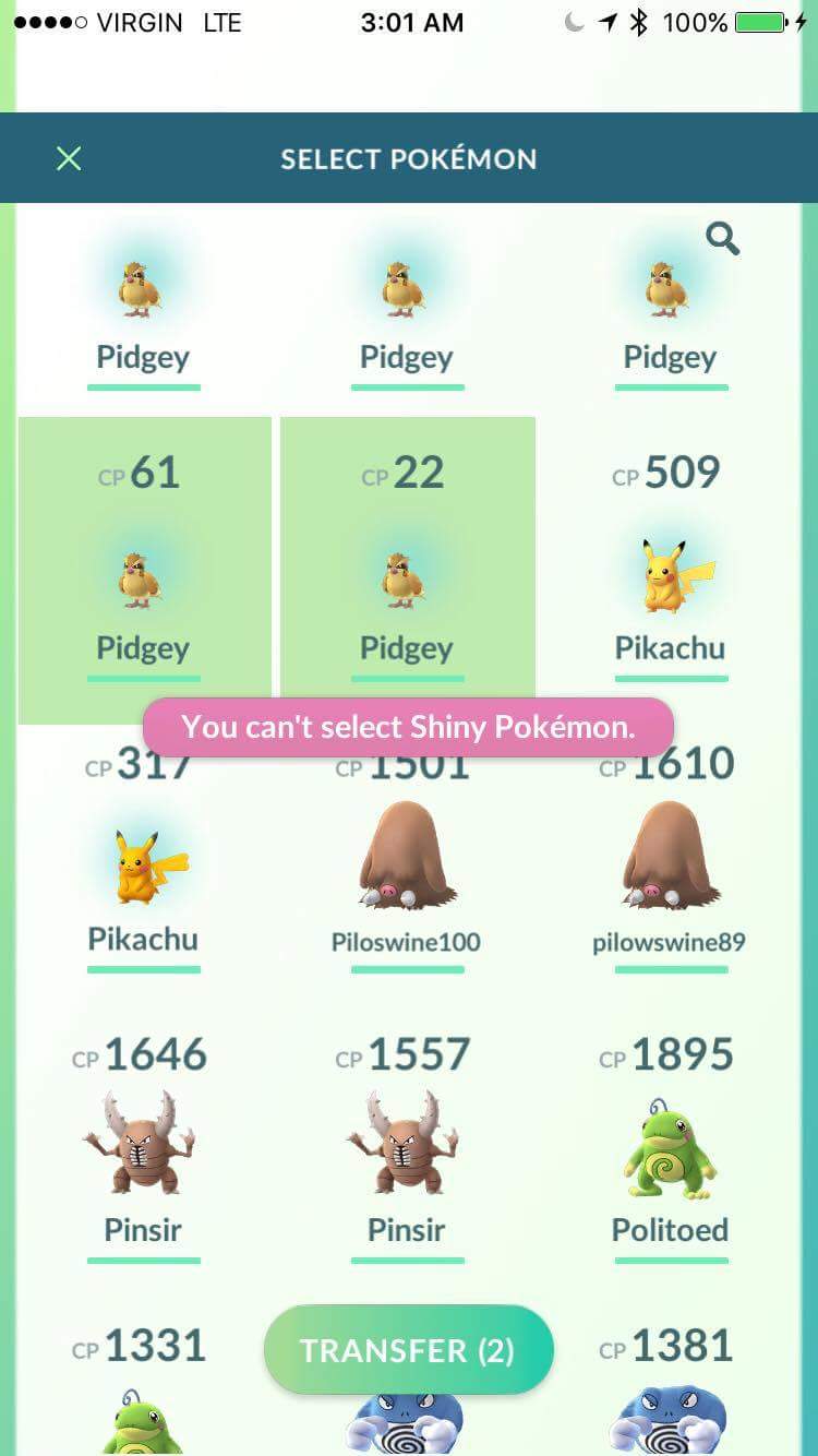 Shiny Pikachu - Pokemon Go