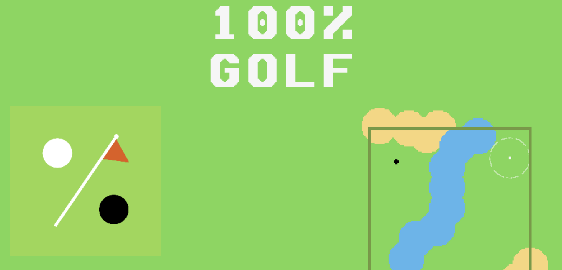 "100٪ Golf" هي لعبة غولف فريدة من نوعها من مبتكر "Corporate Salmon" ، يوم 11 يونيو 24